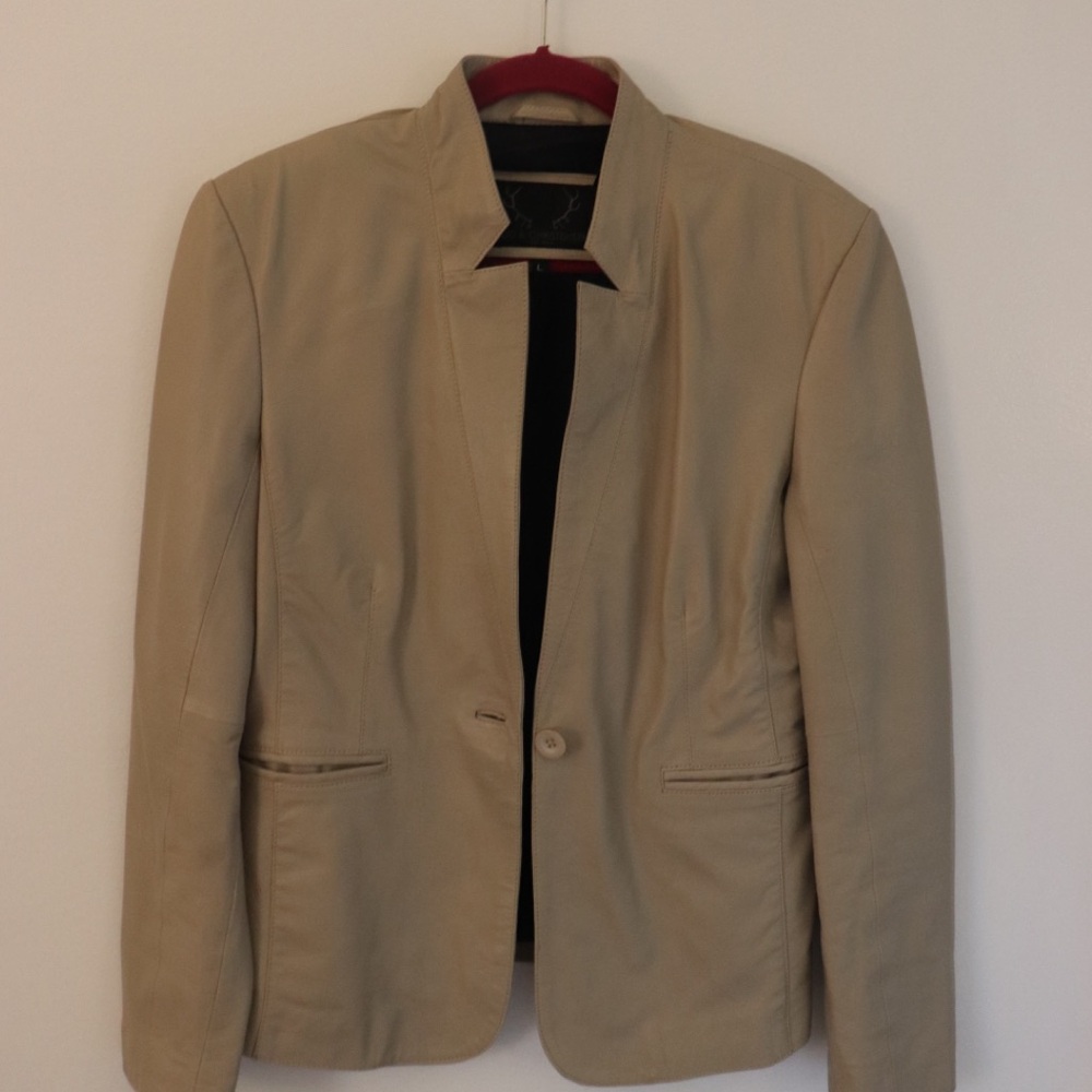 Bod & Christensen Leather Blazer Jacket